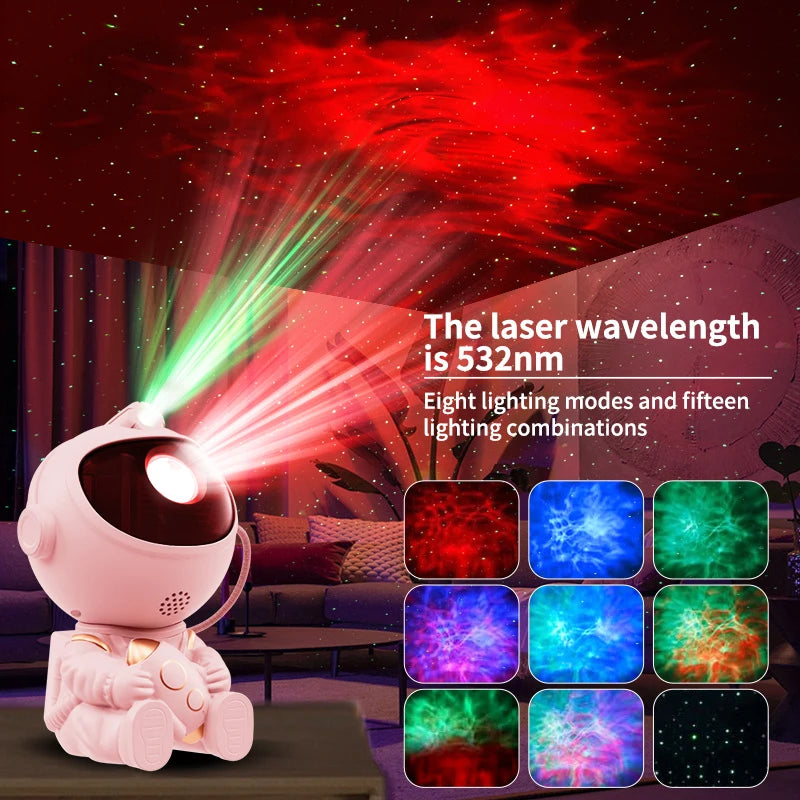 Astronaut Galaxy Projector - Star Night Light